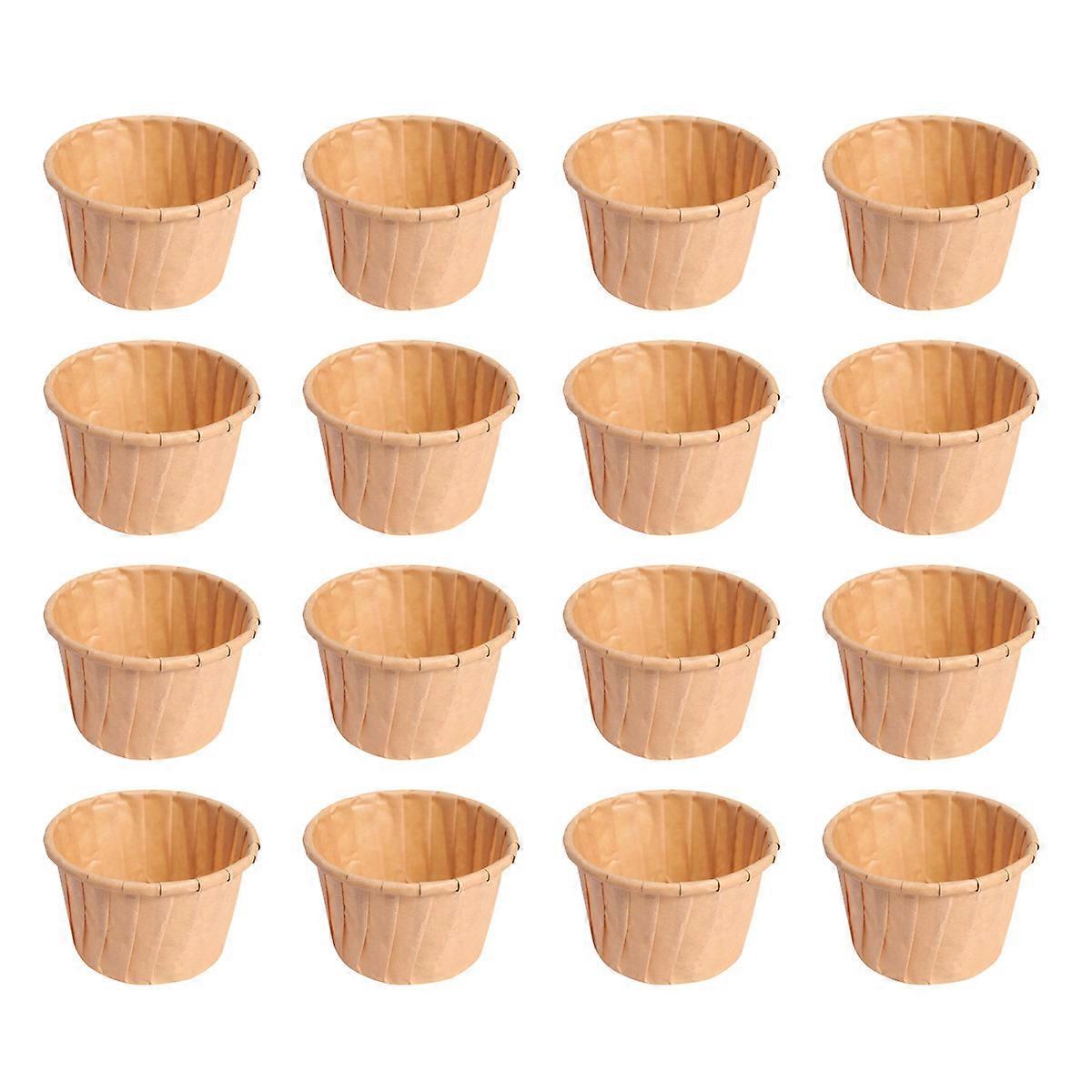 Disposable Paper Cake Cups Chocolate for Dessert Use 100Pcs Pack
