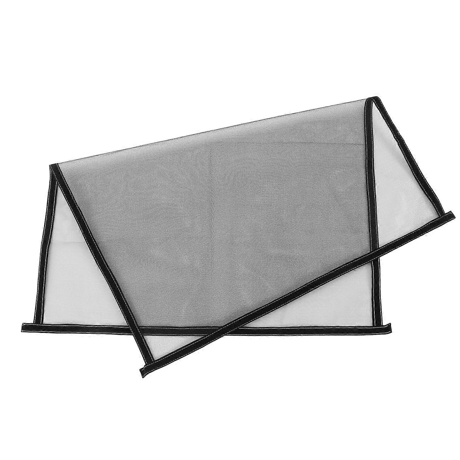 Self Adhesive Window Screen Adjustable Net Protects Pets Black Mesh