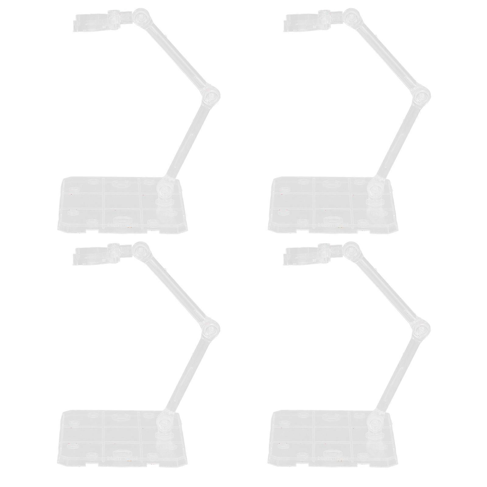 Action Figure Display Holder for Doll Figures Plastic Stand 4Pcs Pack