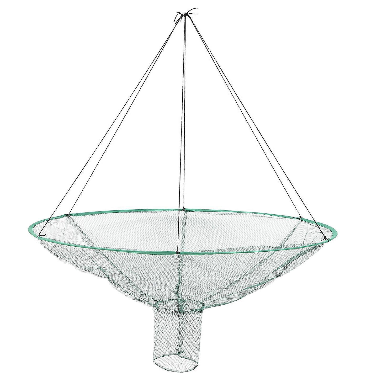 Fishing Bait Trap Foldable Hand Net for Fish and Crab 2Pcs