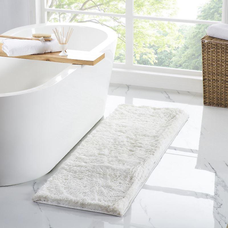 Penguin Home® Non Slip Microfiber Fluffy Ruby Bath Mat
