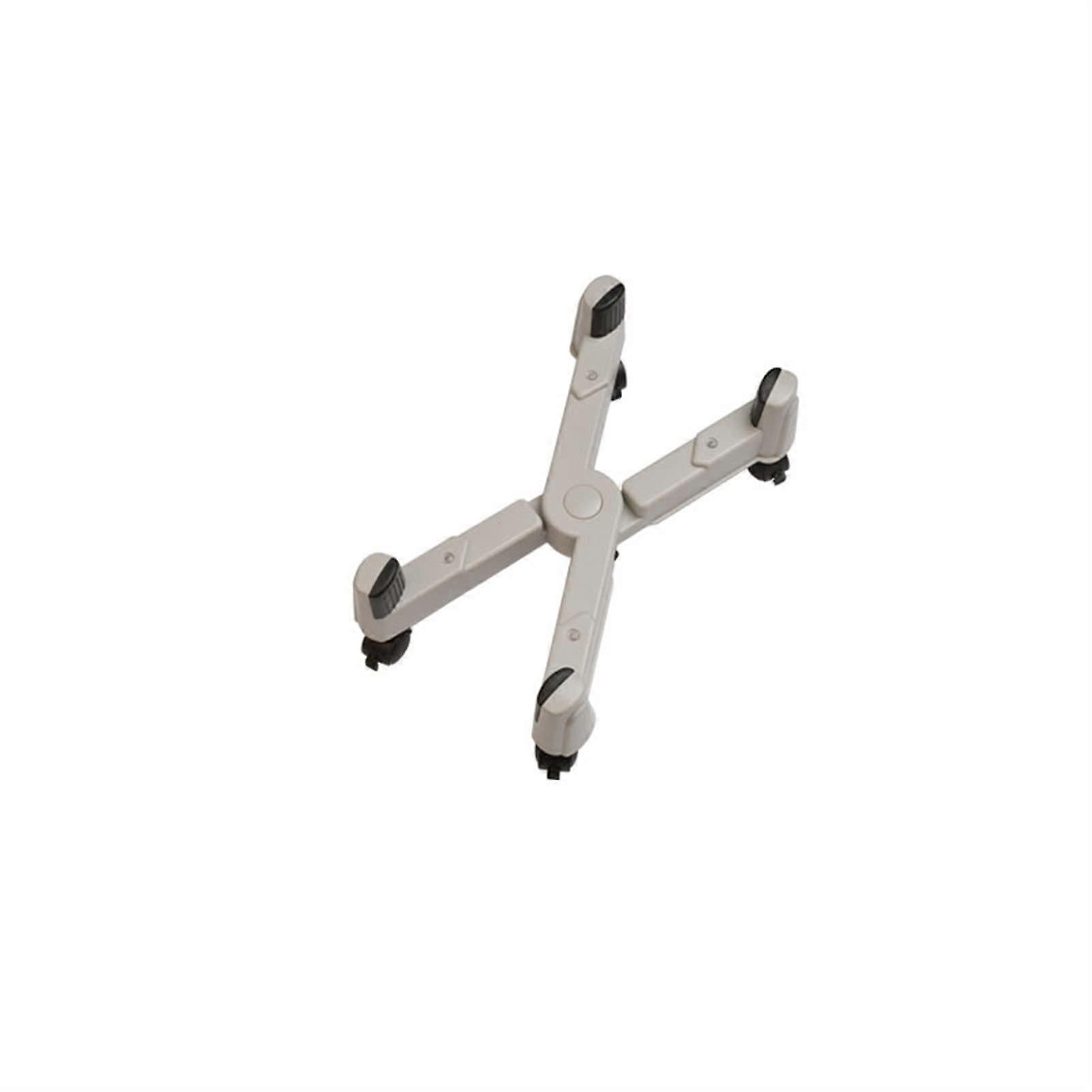 Adjustable CPU Stand with Wheels White Computer Tower Holder Elevated Airflow HeavyDuty Base