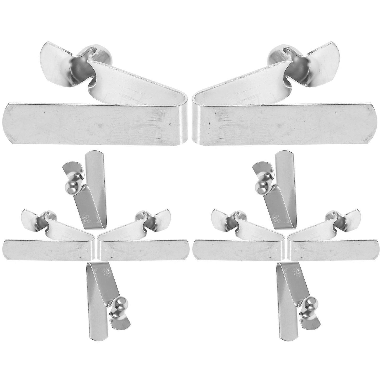 10kpl Pole Clips Pole Push Button Spring Snap Clips Sateenvarjo korjaustarvikkeet
