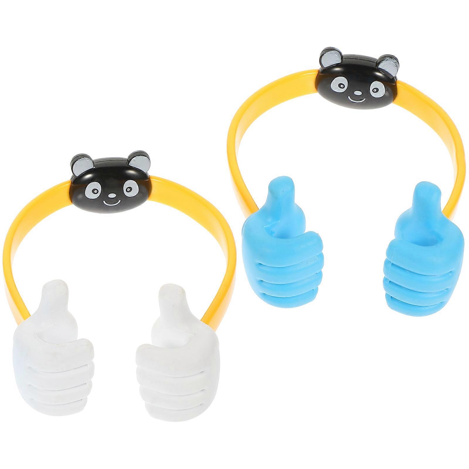 Phone Holder 2Pcs Thumbs Brackets for Desktop Smartphone Support