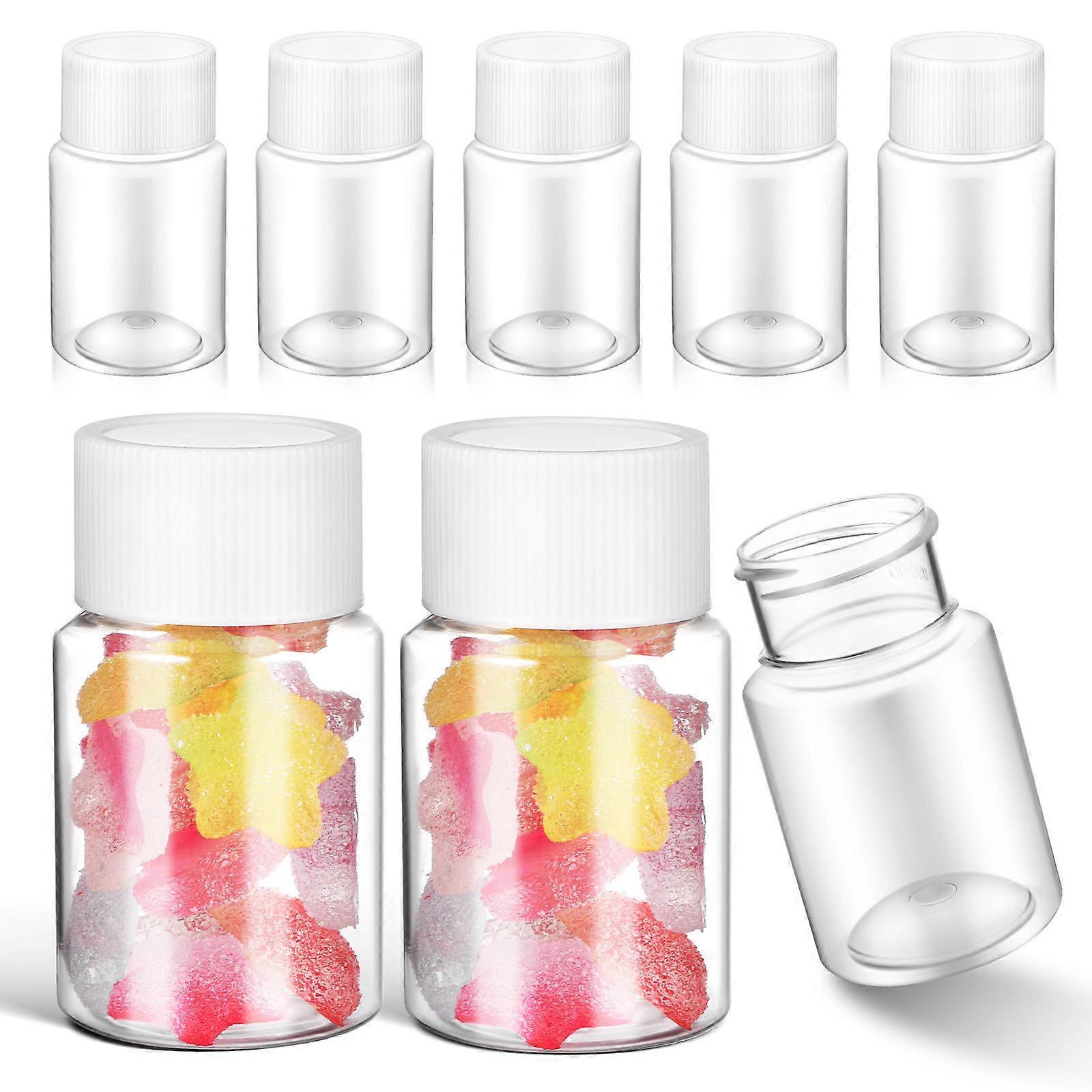 Plastic Small Bottles for Refillable Use 20Pcs Empty Bottles with Lid