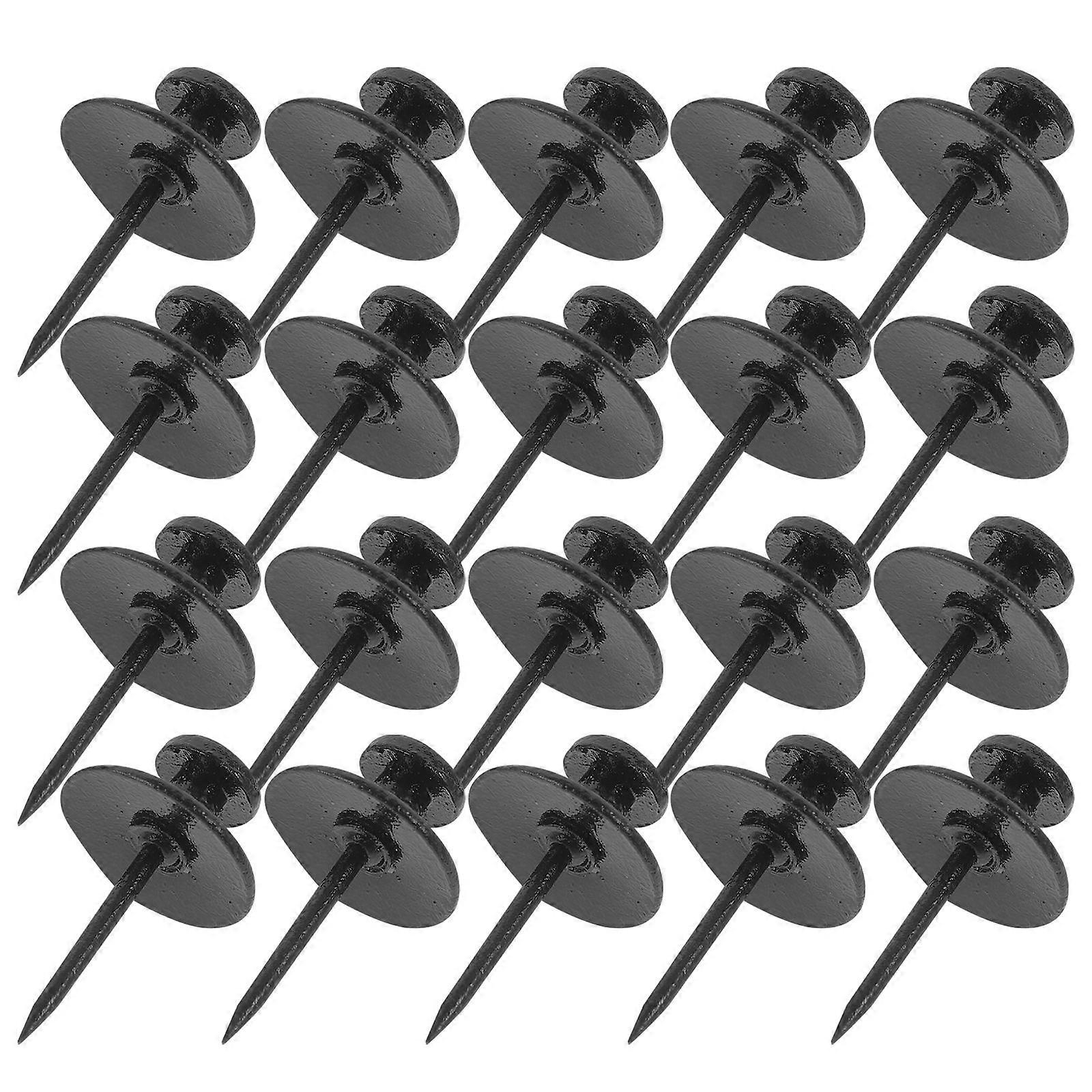 30Pcs Cork Board Push Pin Multi-function Thumbtacks Flat Top Thumb Tacks Map Push Pins
