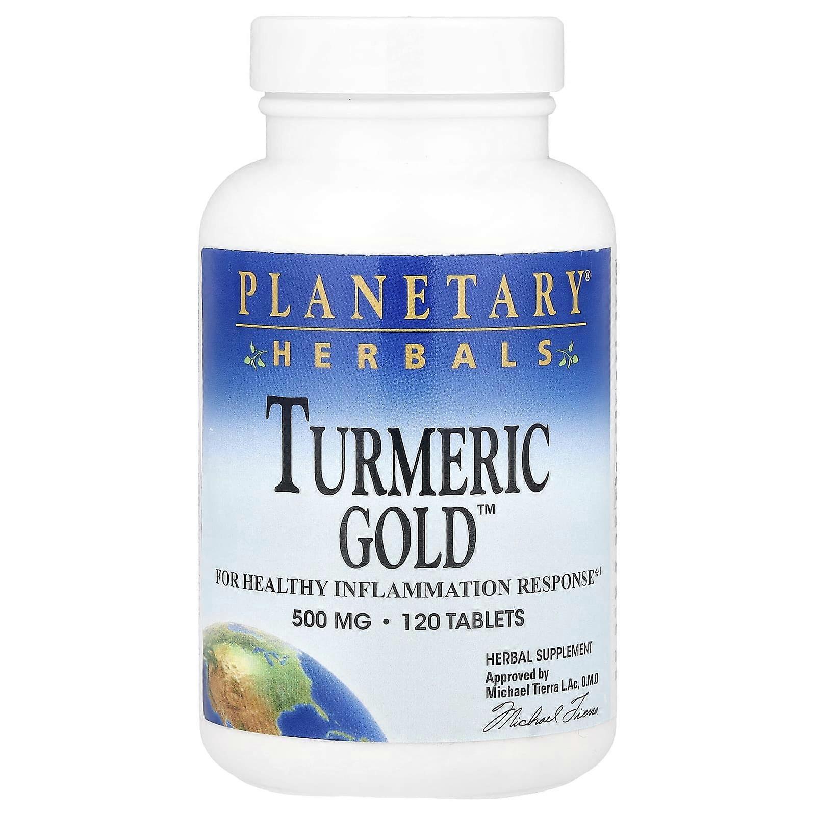 Planetary Herbals, Turmeric Gold™, 120 Tablets