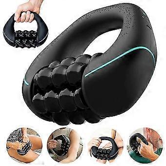 Portable Electric Muscle Roller Massager Deep Tissue Body Massager Handheld Lymphatic Drainage Massage Tool for Pain Relief & Recovery
