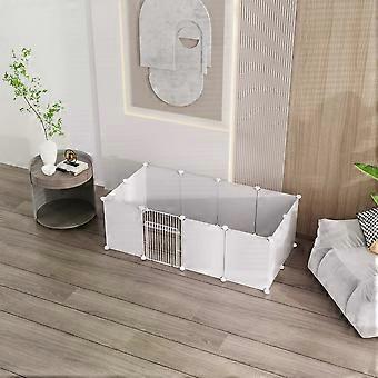 Pet Playpen Small Animal Enclosure DIY Plastic Cage Indoor Run Cat Dog