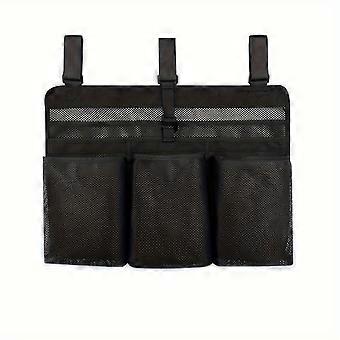 Camping dish bag, foldable dish rack, portable mesh cutlery storage bag Black > 40*55cm