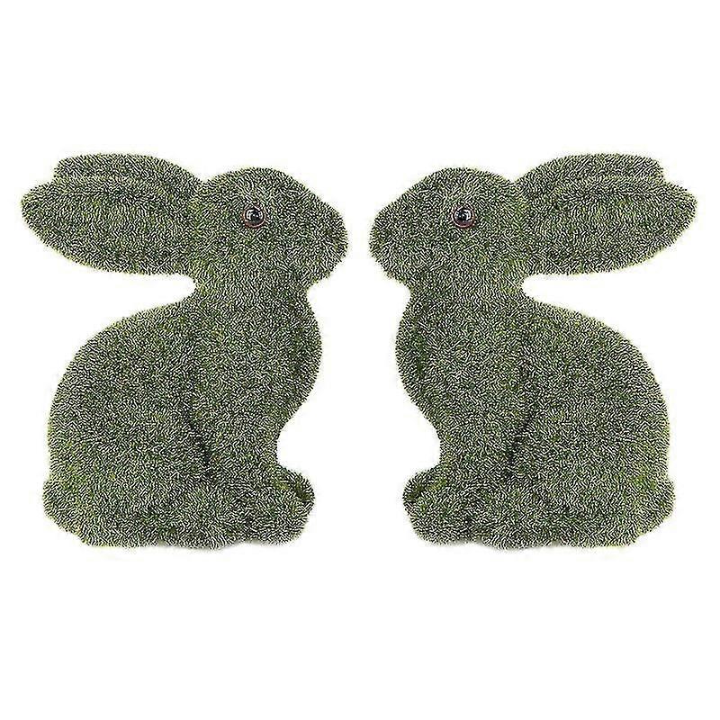 2pcs Decorative Rabbit Model Adornment Easter Simulation Rabbit (random Style)