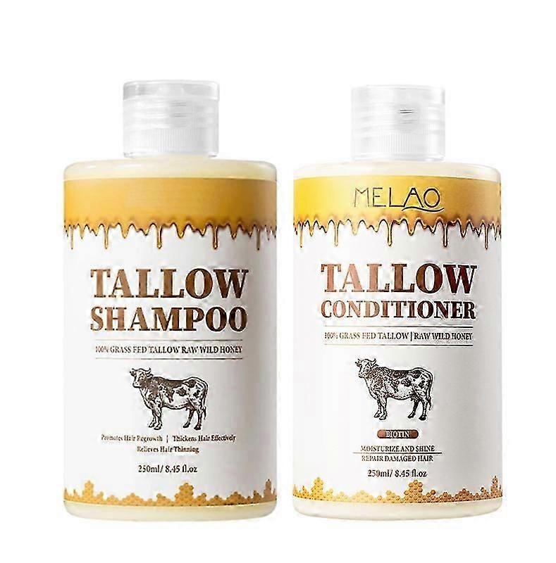 Shampoo en conditioner set op basis van rundertalg