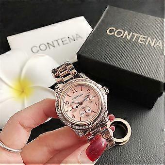 New Steel Band Watch, Women's Non-Mechanical Quartz Watch, Men's Factory Price Large Dial