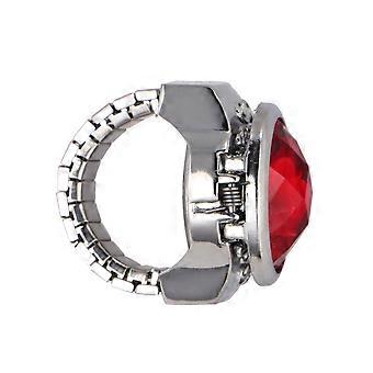 Vintage ovale vingerring met horlogemotief, klassieke structuur, voor speciale gelegenheden (1 set)
