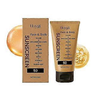 Lightweight UV Protective Moisturizer for Summer - Non-Greasy, Hydrating Sunscreen with Ocriline & Titanium Dioxide - Outdoor Skin Protection for Face