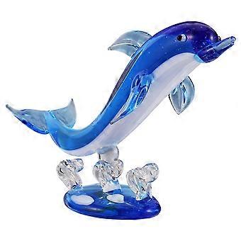 1 Stück Kristall Delfin Ornament Tierfigur Desktop Schmuck Zubehör
