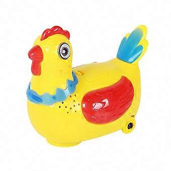 Engaging Interactive Play on a Children's Egg-Laying Chicken Robot Toy with Walking Motion, Music, and Lights