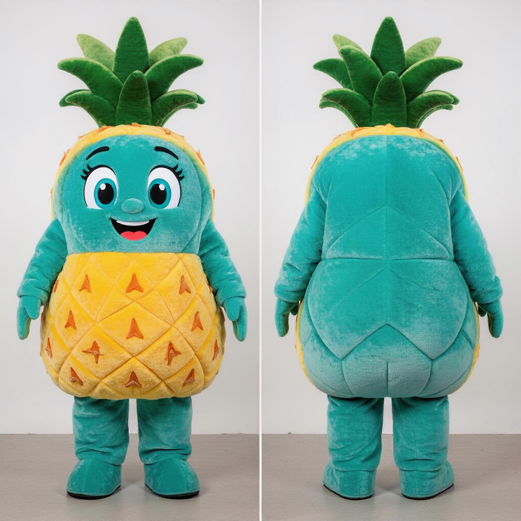 MASTICOT Honey Yellow Cheerful Pineapple Mascot