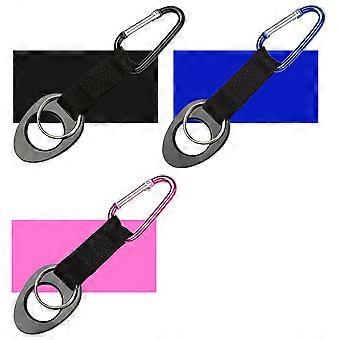 Keychain Carabiner Silicone Hanging Buckle for Carrying Bottles 5Pcs