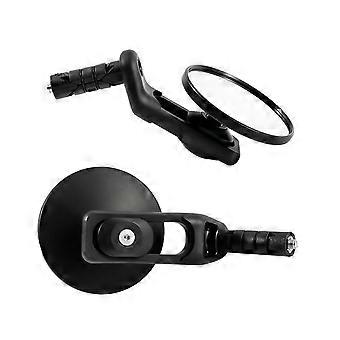 Wide-View Bike Mirror Set for City Cycling, Glass Lens Design with Bar-End Insert and Support Arm for Road Bikes and Daily Travel Use Multicolor