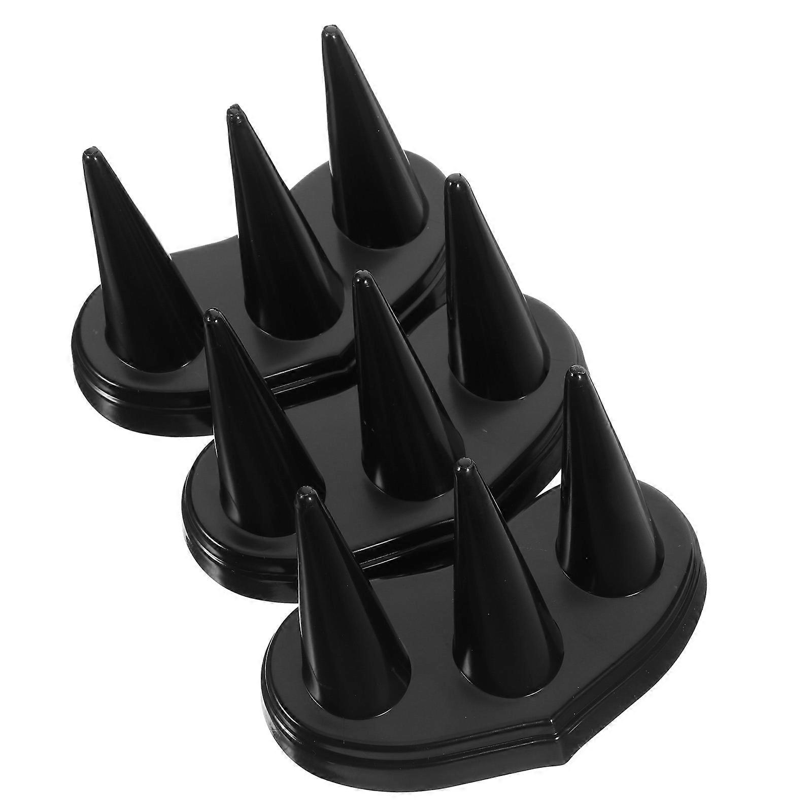 Ring Organizer 12Pcs Ring Stand for Showcase Display with Heart Shape