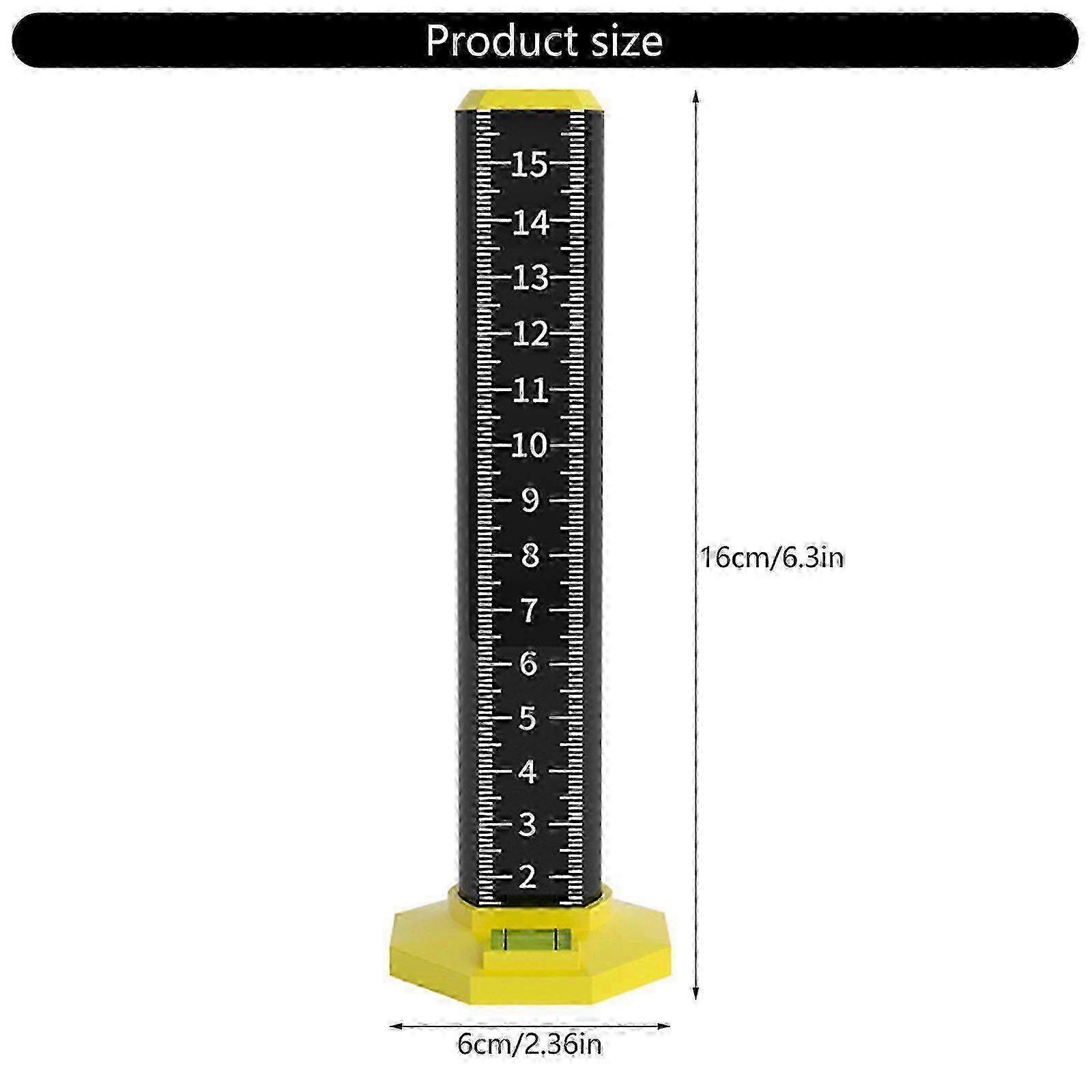 Ceiling and Floor Tile Height Ruler with Magnetic Base