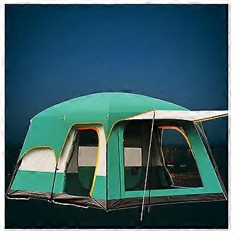 8 Person Family Camping Tent Waterproof Pop Up with Mosquito Net Ventilation and Quick Setup