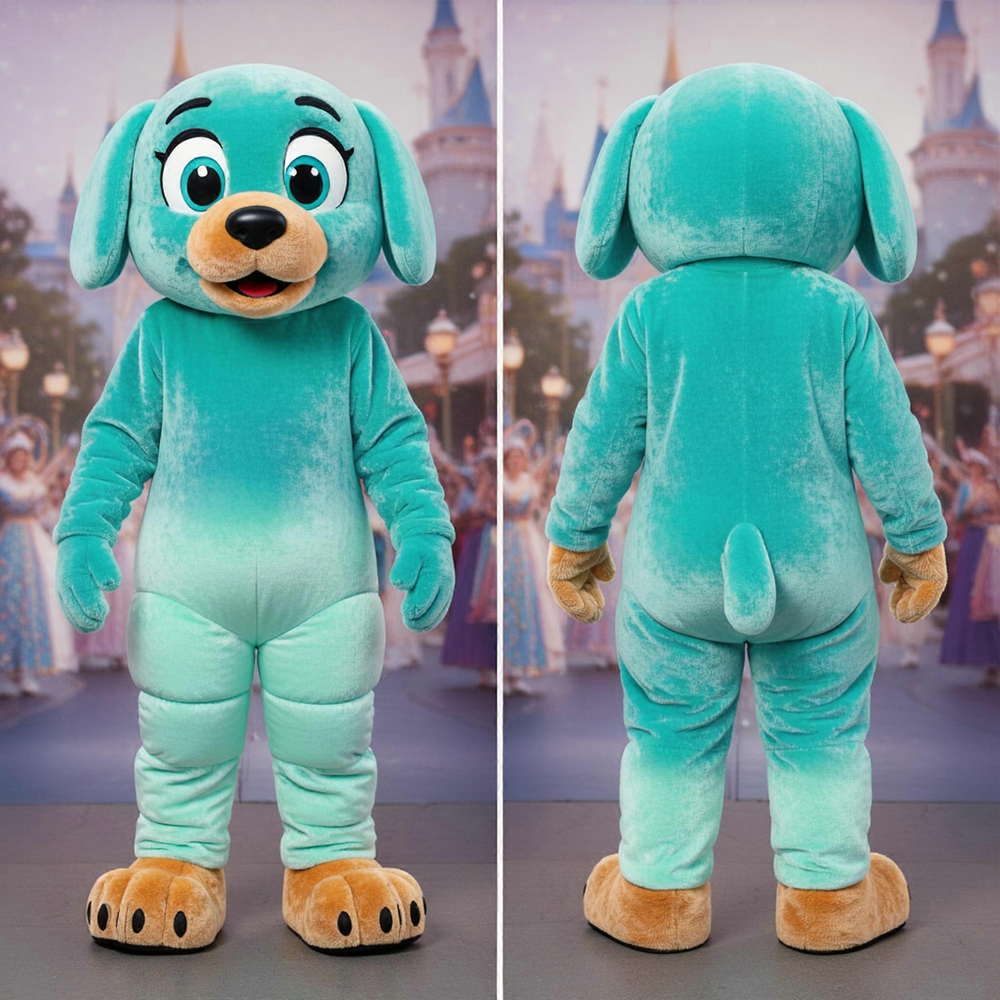 MASTICOT Turquoise Velvety Aglet Mascot