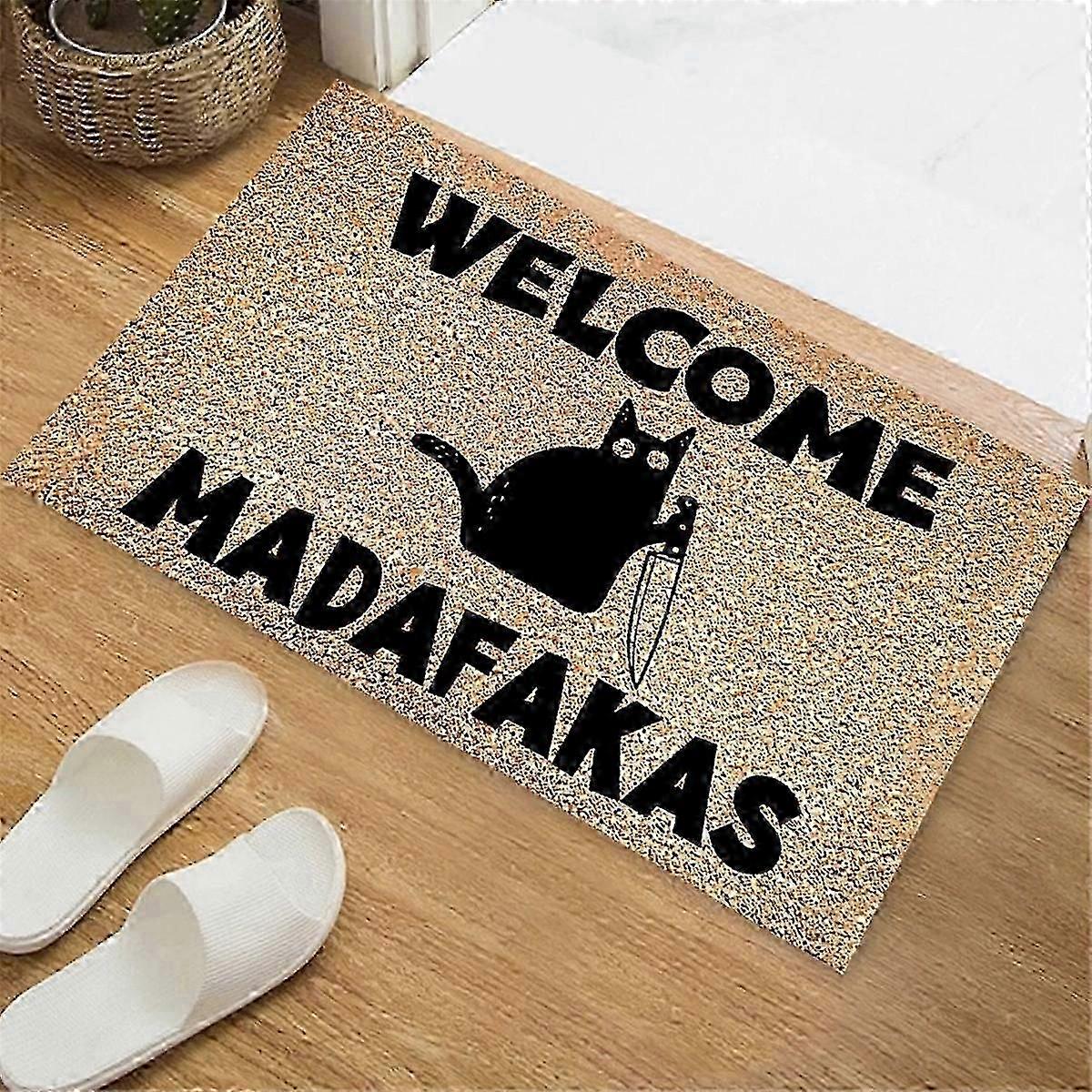 40x60cm Dark Cat Fun Doormat