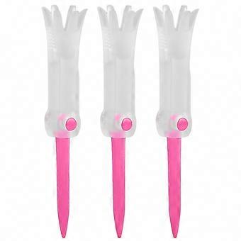 Faltbares Golf-Trainings-Tee mit Anti-Flying-Funktion, drehbare Übungsballstollen für Golf, Pink