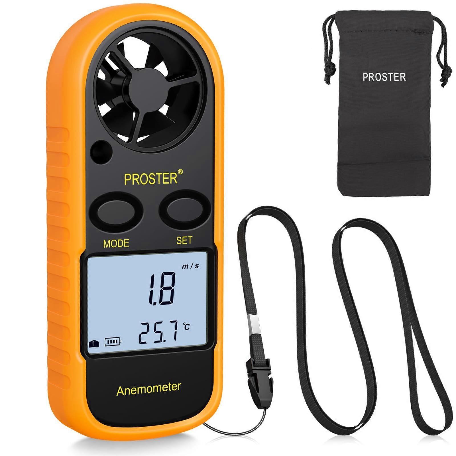 Handheld Anemometer Windsnelheidsmeter met Backlight LCD