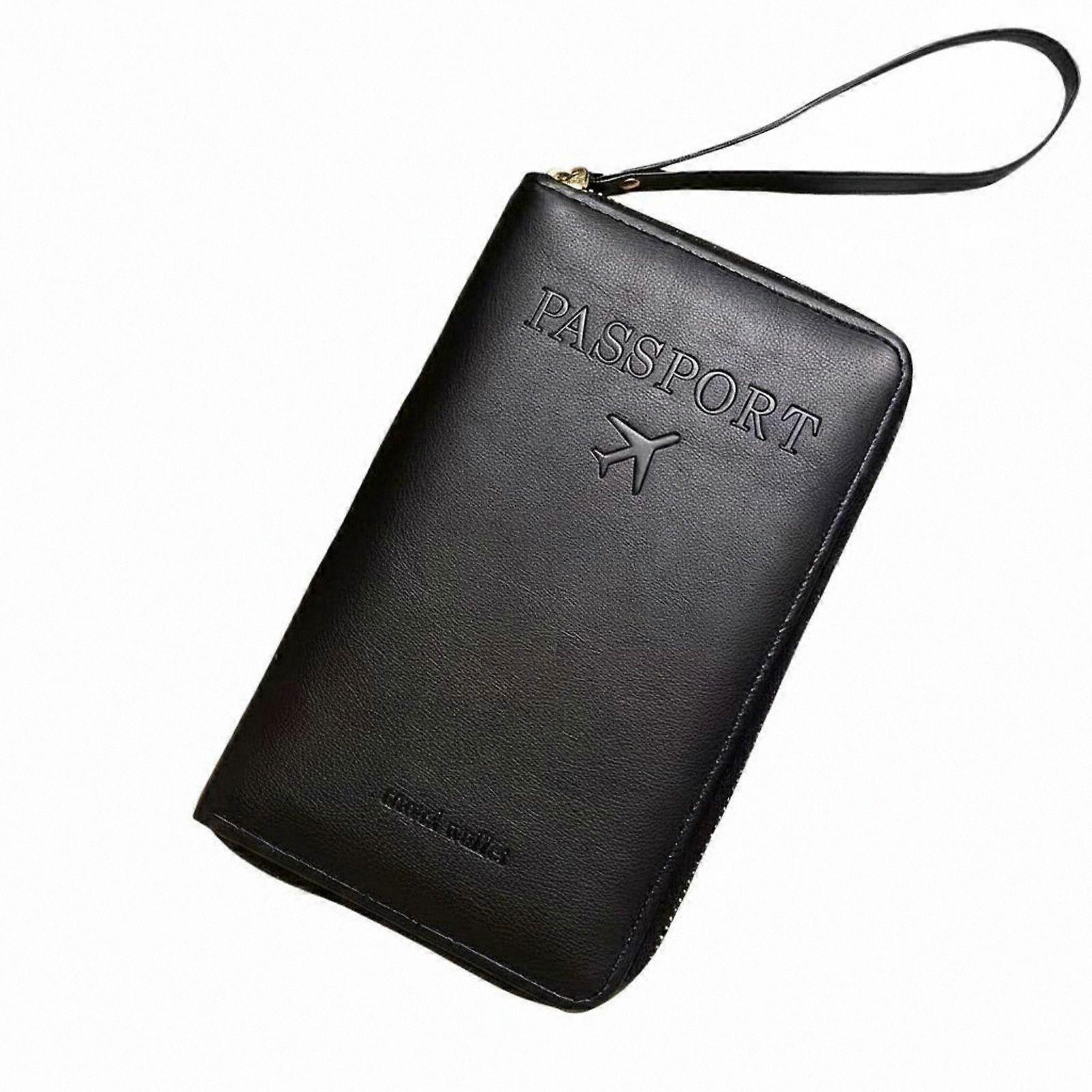 Travel Document Holder with Electronic Blocking, Multi-Functional Design