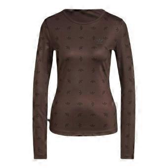 Adidas Womens/Ladies Trefoil All-Over Print Base Layer Top