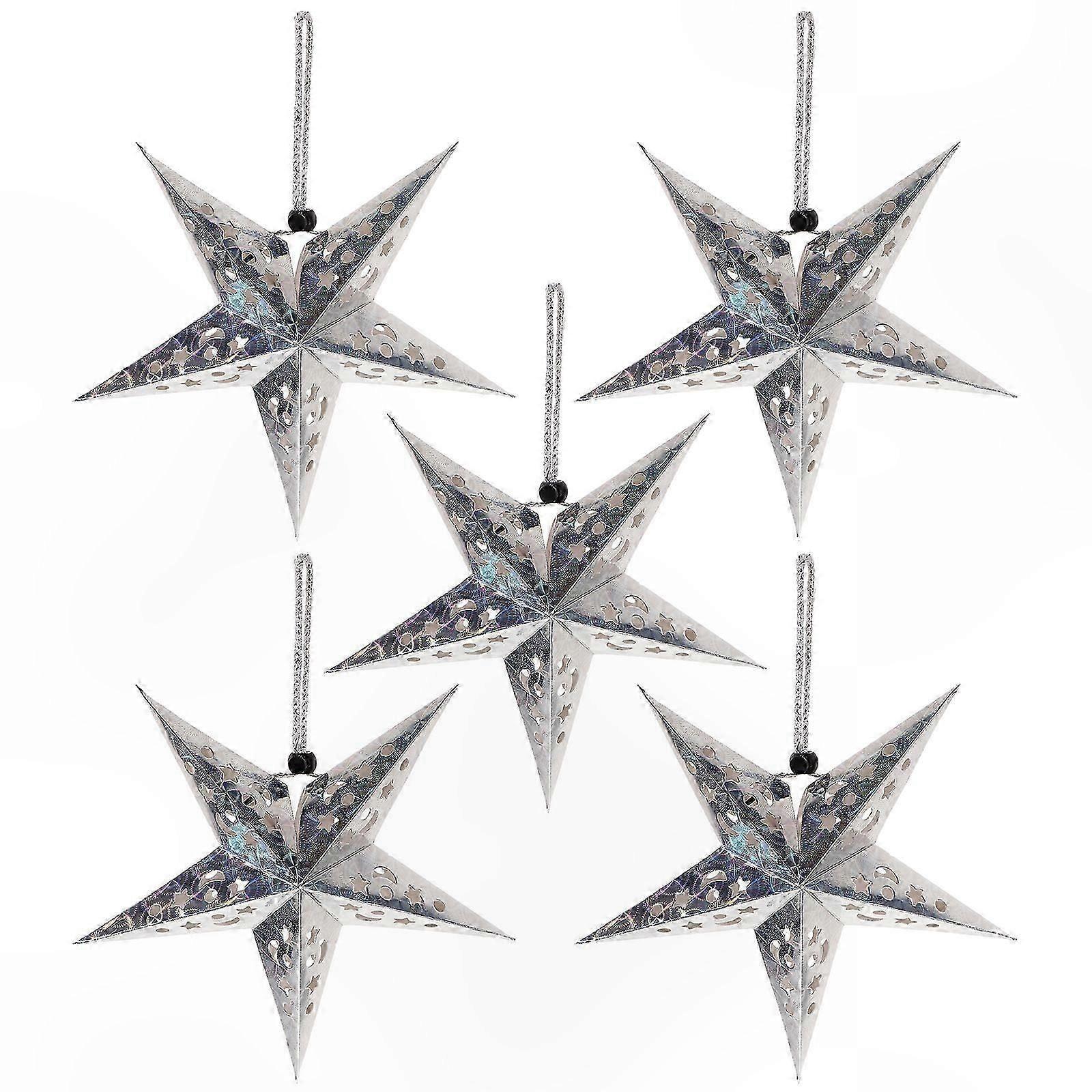 LED String Lights with Paper Star Lanterns Decorative Lighting core