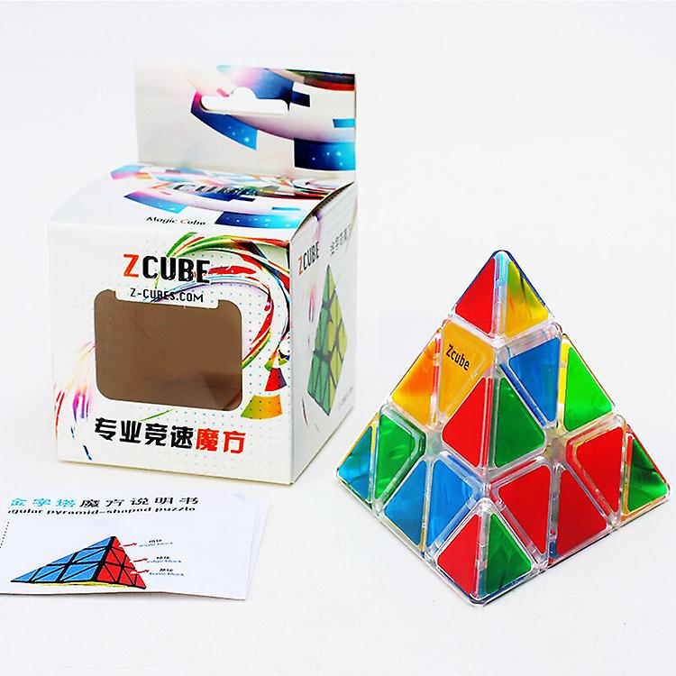 Pyramiden Speed Cube Ohne Aufkleber - Magischer Puzzlewürfel In Macaron-Farben