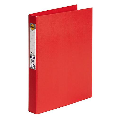 RED Marbig Polypropylene Moisture Resistant Soft Touch 3D A4 Ring Binder 25mm