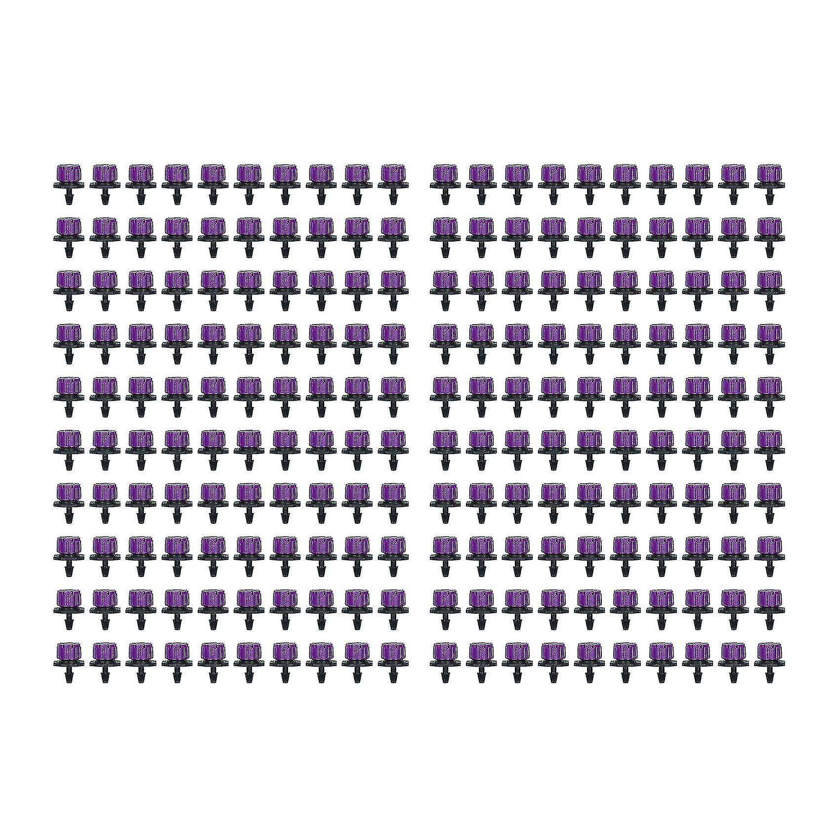 200pcs 1/4inch Adjustable Drip Irrigation System Watering Sprinklers