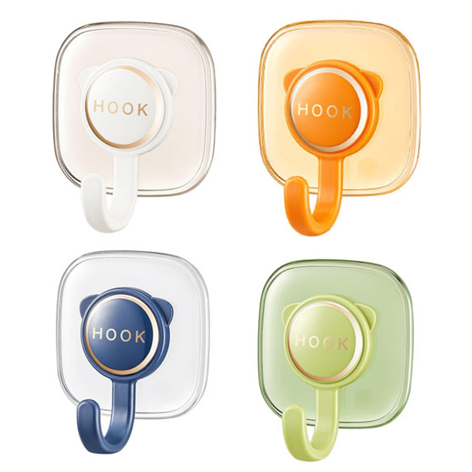 Wall Mounted Adhesive Hooks No Drilling Bathroom Hook