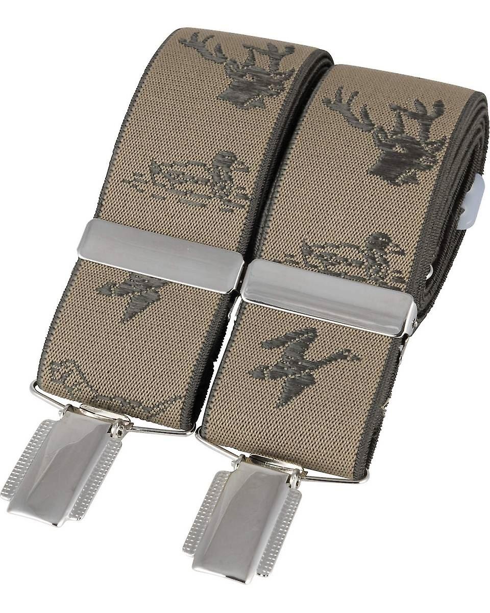 David Van Hagen Natural Country Braces - Brown