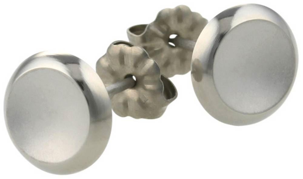 Ti2 Titanium Stud Earrings - Natural