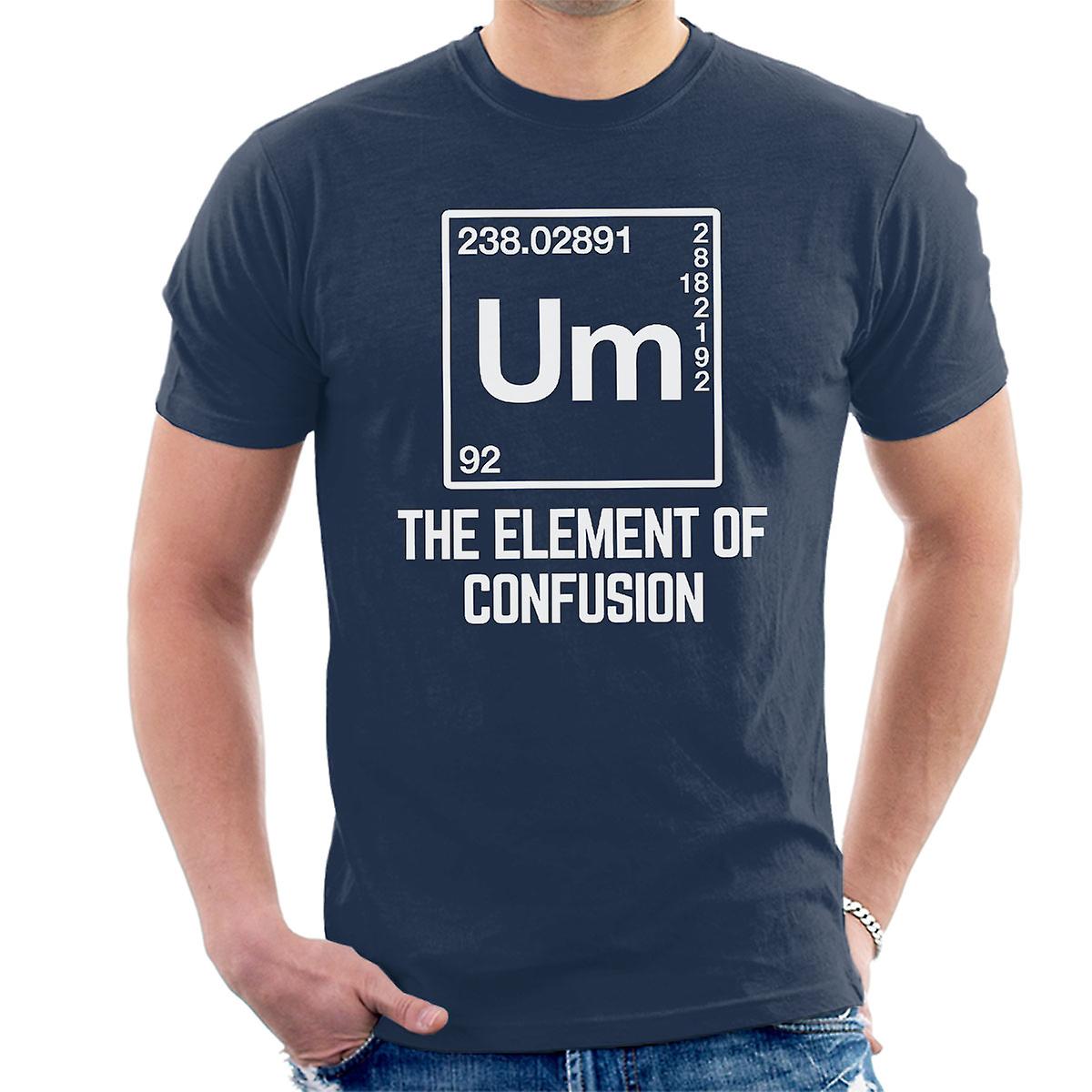 Elemento di t-shirt uomo confusione