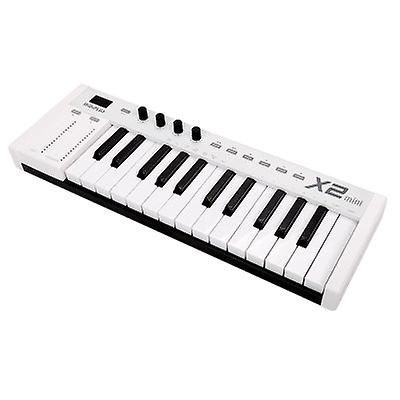 Midiplus X2 Mini Keyboard Controller X Mini Series 25 Velocity Key Midi Keyboard Plug And Play, Bianco