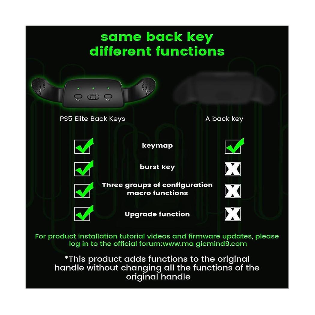 Back Button For Attachment Upgrade Board Redesigned Shell Programable Rise Remap Kit For (b)