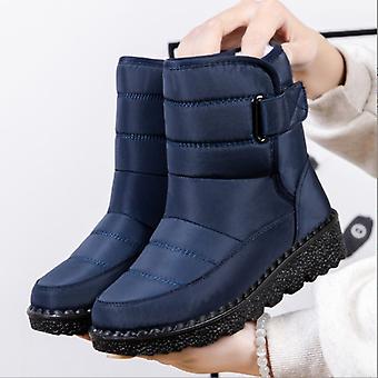 Verdickte Schneestiefel für Damen Wasserdichte Wärme Anti-Rutsch-Schneeschuhe für Frauen zum Einkaufen