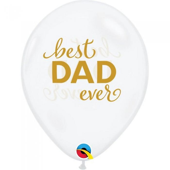 Qualatex Best Dad Ever Latex Round Balloons (Pack of 25)