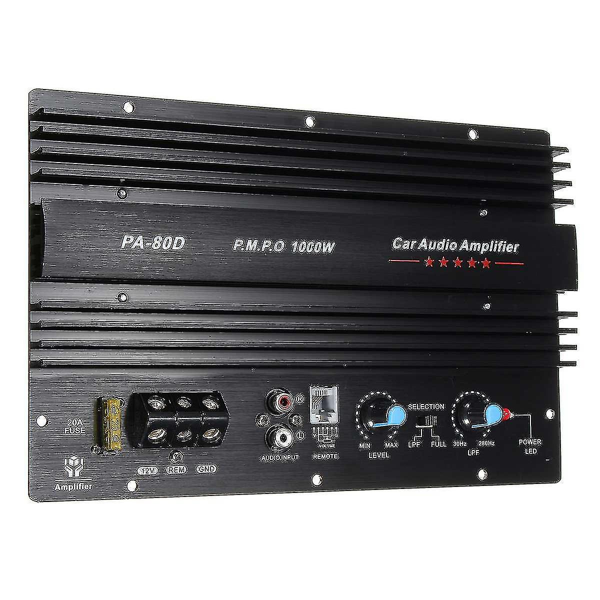 Pa-80d 12v 1000w Auto o Hochleistungsverstärker Verstärkerplatine Leistungsstarker Subwoofer Bassverstärker Autoplayer