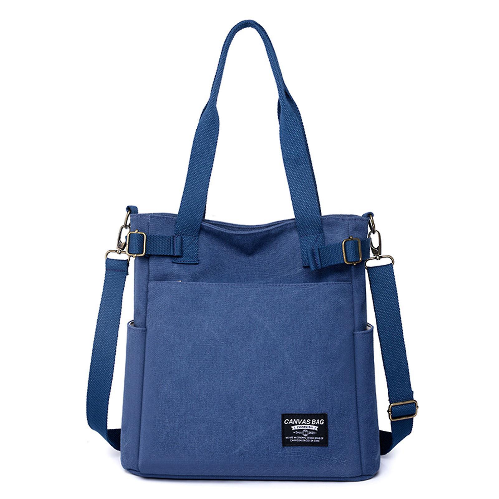 Women's Canvas Tote Shoulder Bag Anti-theft Crossbody Shoulder Bag With Top Handle