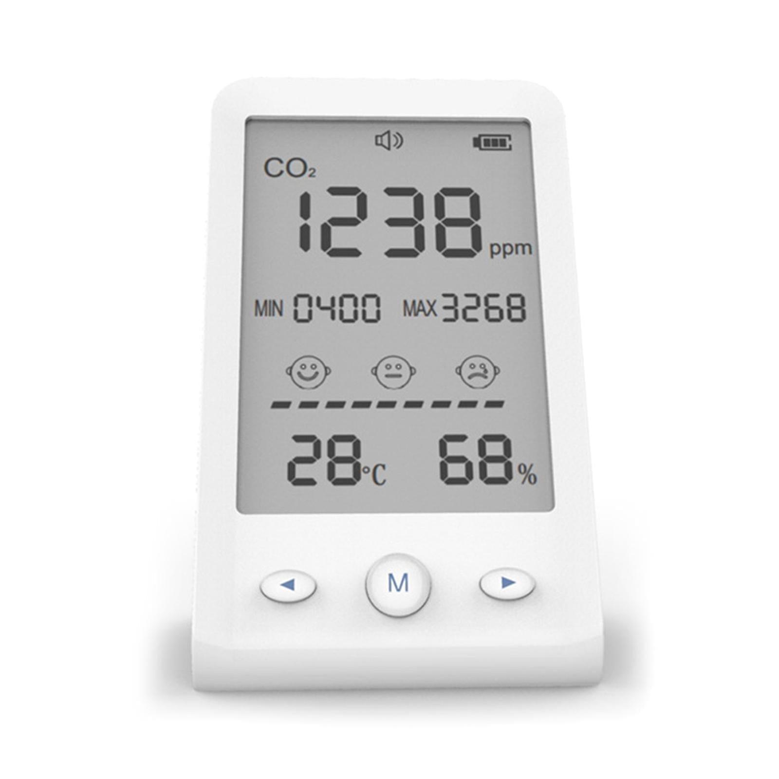 Co2 Meter Digital Temperature Humidity Sensor Tester Air Quality Monitor Home