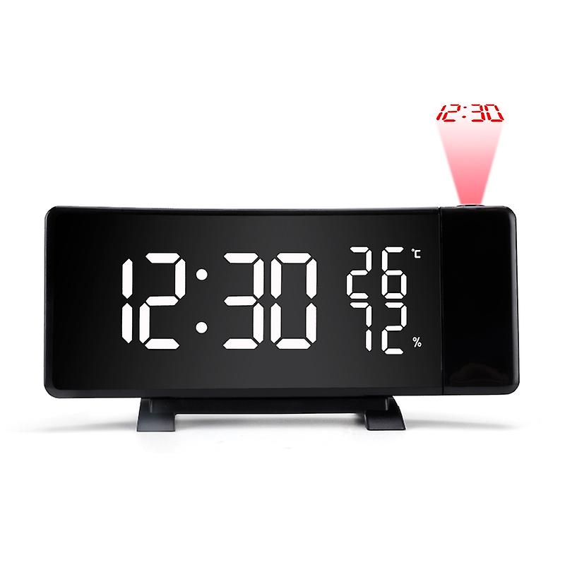 Three-color Projection Radio Alarm Clock