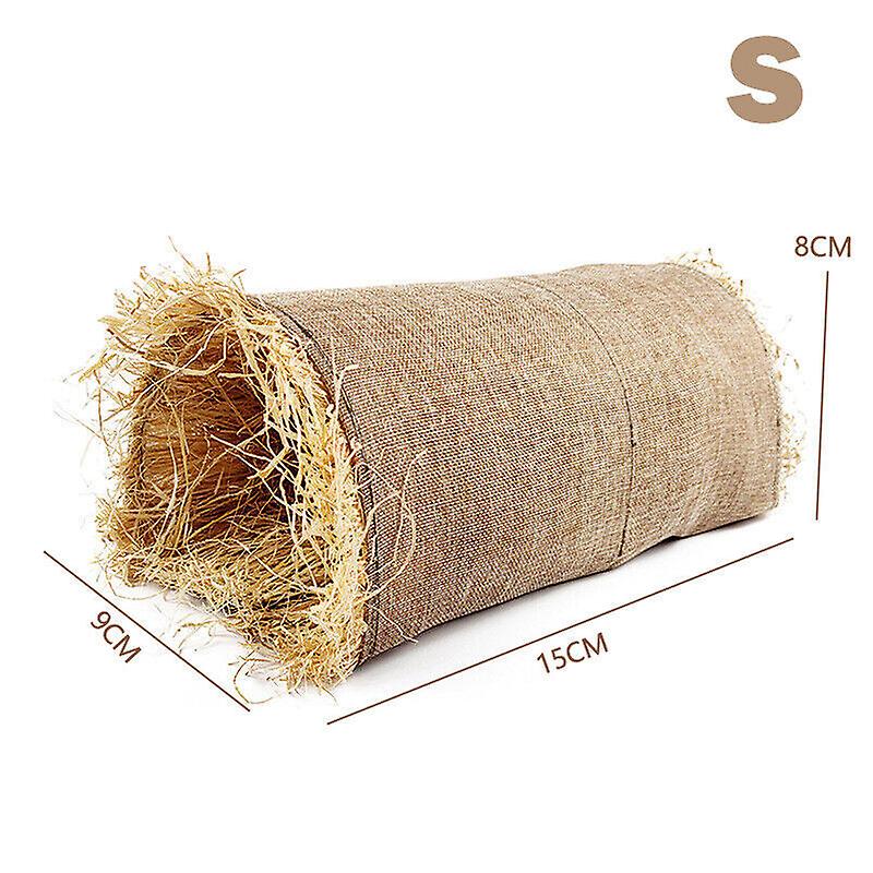 Nest Animal Hamster Rabbit Hideaway Toy Grass Straw Guinea Pig Pet Game Tunnels